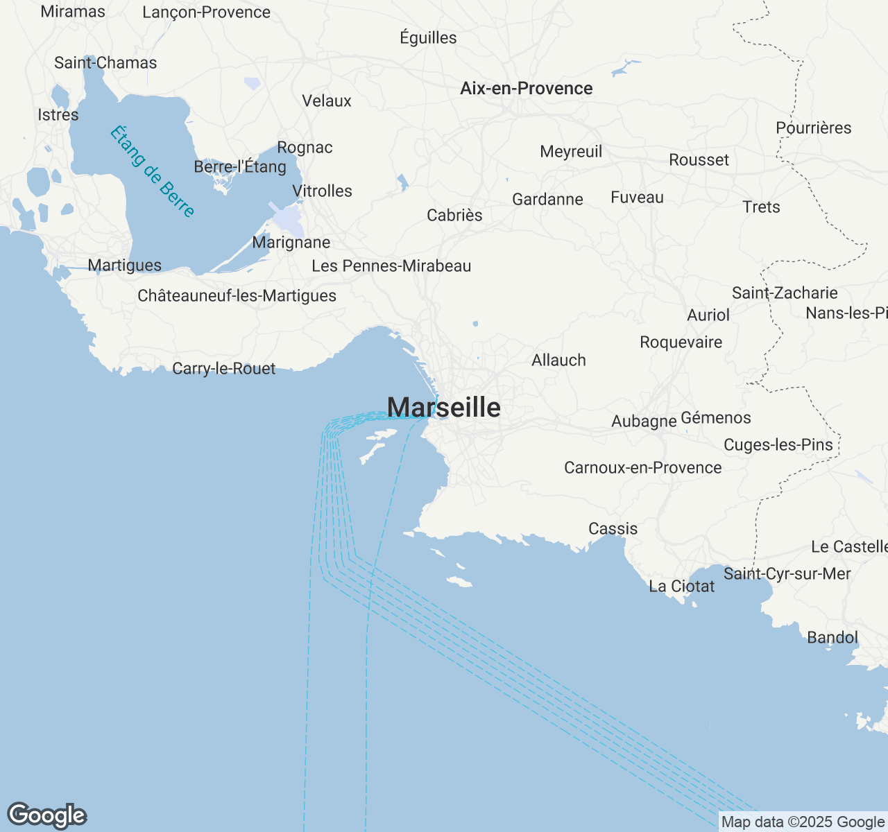 Map of Marseille